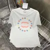 Cotton Channel 3xl Fashion Ccity Round T-shirts Comfort Hylsa Klädbrev Frankrike Neck trendig 4xl