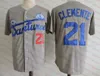 Maglia da baseball Roberto Clemente Cangrejeros de Santurce Mens Stitched # 21 Maglia da pensionamento Roberto Clemente