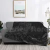 Cobertores Grande Onda | Cobertor monocromático para sofá-cama Travel The Black Japan Hokusai