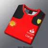 Formula F1 Racing Sets Carlos Sainz Charles Leclerc Fernando Alonso Set T-shirt Casual Breathable Polo Summer Car Motorsport Team Jersey Shirts