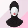 Baretten Vrouwen Verstelbare Moslim Hijab Hals Cover Sjaal Motorkap Innerlijke Volledige Bone Dame Islamitische Hoofddeksels (46x42cm Zwart)