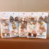 Hair Accessories 5Pcs Coffee Color Bow Baby Clips Lovely Bear Flower Hairpin For Girls Princess Barrettes Kids