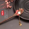 Hair Clips & Barrettes Simple Ancient Disc Headdress Court Temperament Retro Wood Mule Han Clothing Classical Ornament Woman