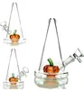 Vintage Pumpkin Glass Bong Hookah Handrökande rör med Bowl Original Glass Factory Direct Sale kan sätta kundlogotyp av DHL UPS