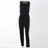 Damen Jumpsuits Strampler Damen Ärmellos Jumpsuit Abend Party Playsuit Lange Hosen 2023 Sexy Body Suits Plus Size Strampler Schwarz A0Women'