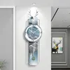 Wall Clocks Calendar Clock Nordic Modern Design Living Room Decoration Large Mute Fashion Light Luxury Watch Luminous Lamp