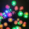 Tischlampen LED-Schneebaum-Nachtlichter Fairy Optical Fiber Christmas Party Indoor Home Decor Holiday Lighting