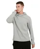LL08 Men Training Hoodie Yoga Long Sleeve Jacket Running T-shirt Casual Fitness Pullover Sweatshirts Jogger Solid Gym Sport Tops