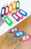 200Pcs Plastic Keychain Blank Key Ring Diy Name Tags For Baggage Paper Insert Luggage Tags Mix Color Key Chain Accessories Chains3127076