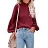 Women's Hoodies 2023 Spring Summer Women Knitted Turtleneck Pull Sweater Casual Soft Jumper Fashion Slim Femme Elasticity Pullover