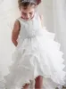 Girl Dresses Sleeveless Tulle Printing Lovely Princess Flower Wedding Party Ball First Communion Dream Kids Gift