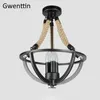 Pendant Lamps American Retro Rope Lights Ceiling Chandeliers Hanging Lamp Home Appliance Dinning Room Decor Kitchen Lighting Fixtures