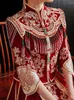Этническая одежда в китайском стиле, велюровое свадебное платье в китайском стиле, женское восточное платье Cheongsam с блестками и кисточками, винтажное торжественное Ципао с бисером