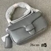 Premiumleder 26 cm/20 cm/18 cm Womens Weiche Puff -Umhängetaschen Handtaschen Messenger -Taschen