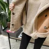 Coletes femininas outono inverno quente sem mangas jaqueta para mulheres solta lapela retalhos colete elegante moda casual feminino outwear casacos