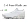 Knit 1 2 3.0 Mens Running Shoes Sneaker Triple White Black Pink Oreo Glow Green Particle Grey Blue Fury Pure Platinum USA Rose Men Women Trainers Sports Tênis US5.5-11