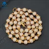 Vendre à chaud sier élégant femme extravagante Femme Moissanite Round Bracelet Collier pour hommes