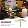Świece 20 szt. Dekoracje ciasta uchwyt herbaty światło nowoczesne świecznik stół bazowy metalowy imprezę obiadową