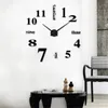 Wandklokken Home Decoratie 3D Mirror Fashion Personality Diy Circular Living Room Big Clock Watch