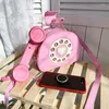 Evening Bags Creative Phone Shaped Handbags For Women Funny Personality Shoulder Dial Telephone Purse Ladies Hand