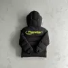 Autumn and Winter New Trapstar Hyperdrive Men's Down Coat Hooded with Fluorescent Green Embroidery Uk Street Pop