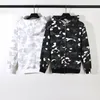 hoodies mens designer hoodie tröjor svartvita hoodies bomullsgata kläder kläder full zip up långärmad överdimensionerad pullover dragkedja design streetwear