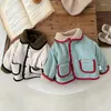 Jackor Miniainis Autumn Winter Baby Double Sided Coat Girls Thicked Plush Jacket Clothing Boys Warm and Stylish Top Kids Clothes