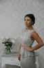 2023 Elegant Bateau Neck Sleeveless Bridesmaid Dresses Evening Dress Backless Lace Bridesmaid Dress Mermaid Sweep Train With Sash Bow