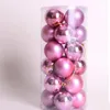 Christmas Decorations Free Ship Plastic Bright Balls Ornaments Tree Colourful Baubles Xmas Party El Hanging Ornament