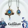 Anhänger Halsketten Spiel Genshin Impact Fontaine Furina Neuvillette Cosplay Halskette Unisex Halsband Schmuck Accessoires Geschenke