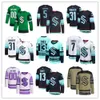 2023 Seattle Custom Kraken Hockey Jerseys 31 Philipp Grubauer 13 Brandon Tanev 7 Eberle 37 Yanni Gourde 5 Mark Giordano 10 Matty Beniers 29 Vince Dunn 24 Jamie Olesiak