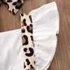 Rompers Citgeett Summer 2PCS Infant Baby Girl Leopard Romper Jumpsuit Clothes Outfits Print Cute 024M 230406