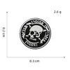 Toppe ricamate termoadesive con teschio Heavy Metal Music Skull Distintivo a mano Hippie Punk Patch Applique per abbigliamento Jeans Cappelli Accessori fai da te