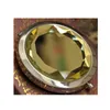 100pcs 7cm Katlanır Makyaj Aynası Kristal ile Kompakt Ayna, Düğün Hediyesi için Metal Cep Aynası