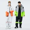 Autres articles de sport Vêtements de neige pour hommes et femmes Ensemble de combinaison de ski imperméable Ensemble de vêtements de snowboard Costumes de plein air Vestes d'hiver imperméables + pantalons HKD231106