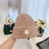 Monclear Beanie Tavşan Saç Örme Beanie | Sonbahar Kış Kış Kırmıkık Kova Erkekler ve Kadınlar İçin Monclair Şapkası | Soğuk mevsimler için tasarımcı sıcak kapak