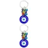 Porte-clés longes L turc bleu mauvais œil porte-clés charmes pendentifs yeux suspendus ornement bijoux accessoires livraison directe Amyeq