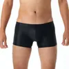 Mutande da uomo lucide lucide boxer fondi lisci bauli sportivi leggings maschili mutandine uomo sacchetto convesso intimo per ragazzi