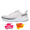 Hoka Bondi 8 Clifton 9男性向けの1つの靴Hokas Black Hhite Shark Gray Goblin Goldin Floral Green Blue Harbor Mensトレーナー