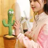 Decoratieve objecten Figurines Dancing Cactus 120 Song Speaker Talking Voice Repeat Ploush Singing Dancer Toy Talk Plushie Pused Kawaii Toys For Baby 230406