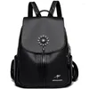 Schultaschen Hohe Qualität PU Leder Rucksäcke Mädchen Luxus Designer Rucksack Frauen Rucksack Große Kapazität Reise Schultasche Sac