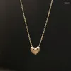 Pingentes hi man 925 prata esterlina brilhante coração pingente colar feminino banhado 14k ouro moda temperamento jóias de aniversário