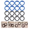 Dog Collars 20 Pcs Silicone Dogtag Hoops Silencers Circle Pet Mute Ring Silica Gel Tags