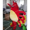 Costume de mascotte de crabe rouge d'Halloween, tenue de personnage de dessin animé de haute qualité, tenue de carnaval de Noël, taille adulte, tenue de fête d'anniversaire en plein air