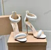 High heel Sandal luxury designer woman Gianvito Rossi Sandals10.5cm mens slibe stiletto sexy dress shoe ankle strap summer outside lady slipper
