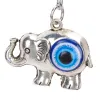 Porte-clés Longes L Blue Evil Eye Porte-clés Sier Lucky Elephant Porte-clés Bonne chance Pendentif Charme Signe de protection et de bénédiction Hangi Amzr8