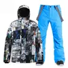 Other Sporting Goods -30 Brand Men's Snow Suit Wear Outdoor Sports Skiing Costumes Waterproof Snowboard Clothing Sets Jacket + Strap Pant for Male HKD231106