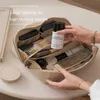 Astucci per cosmetici Astucci per trucchi da viaggio di grande capacità Borsa per trucchi in pelle portatile Borsa da bagno impermeabile da donna Kit toilette multifunzionale 230406