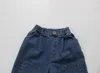 Jeans Herbst Kinder Denim Hosen koreanischen Stil Retro-Patch Baby Boy Casual Jeans Kinderkleidung 230406