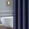 Duschgardiner tjocka jacquard våffla badrum dusch gardin icke perforerad vattentät fast färg jacquard vattentät gardin 230406